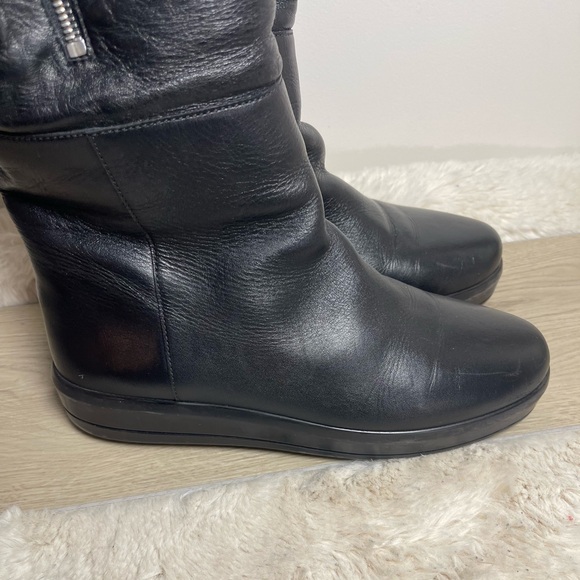 Prada Leather Shearling Winter Boots - Picture 10 of 16